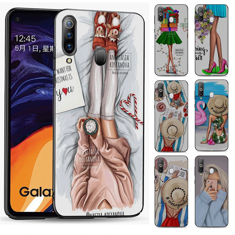 Силиконовый чехол для телефона Samsung Galaxy A10 A20 A30 A40 A50 A60 A70 S M10 M20 M30 с милым животным