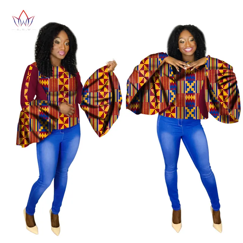

2020 summer Favourite Sale African Womens Clothing 6xl Dashikis other sexy club Tops o-neck plus size cotton none print WY1505
