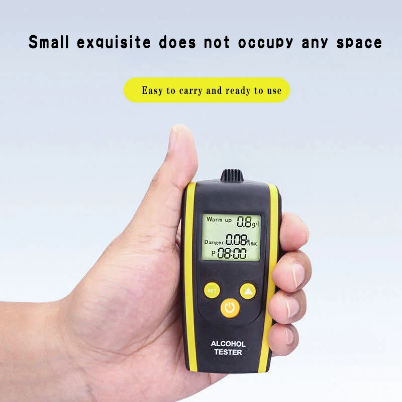 

LAMJAD Digital Breath Alcohol Tester LCD Breathalyzer Parking Detector car Gadget with Backlight Driving Essentials