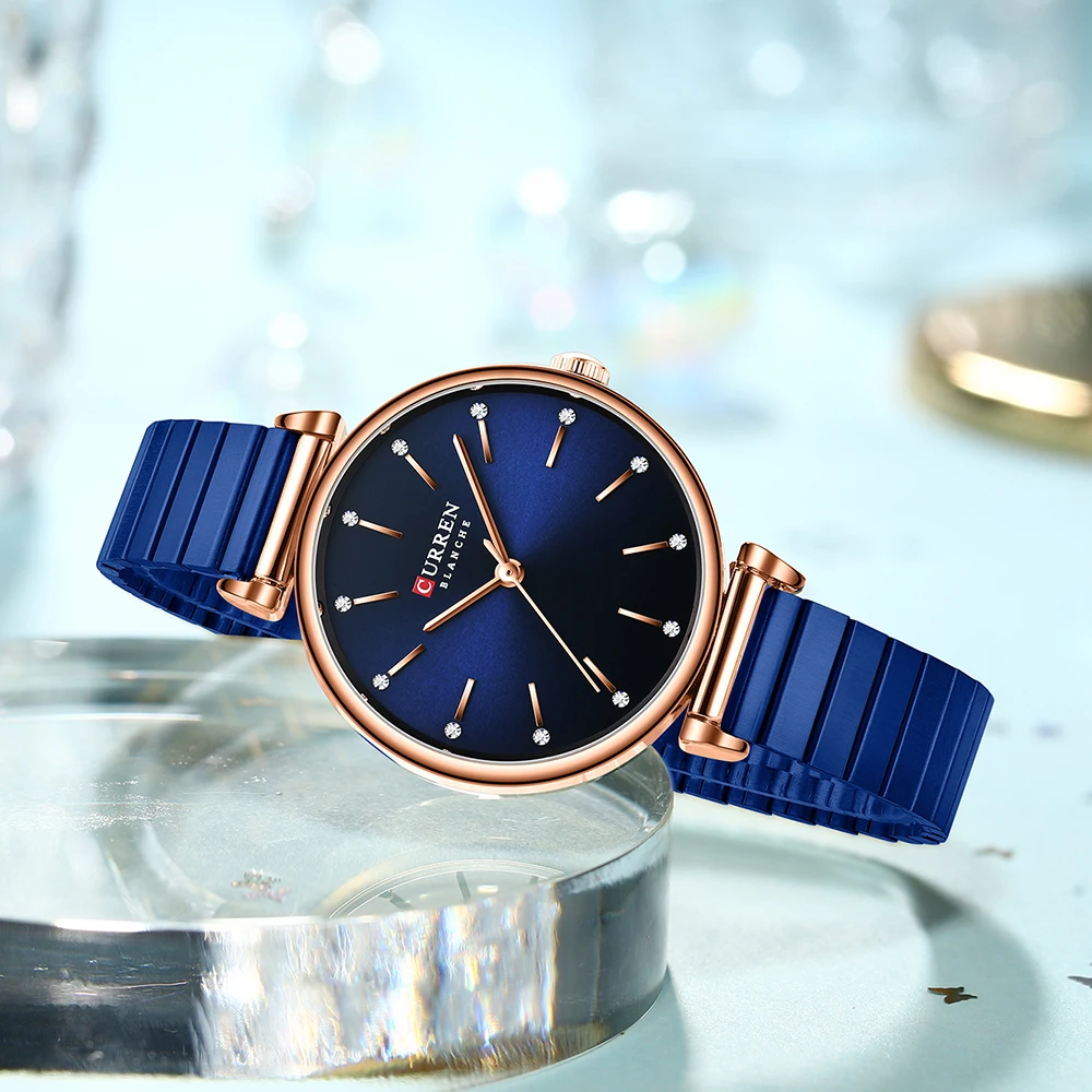 

CURREN Fashion Women Watches Ladies Quartz Clock Luxury Rhinestone Dial Wristwatches for Female for Gift Montre Femme