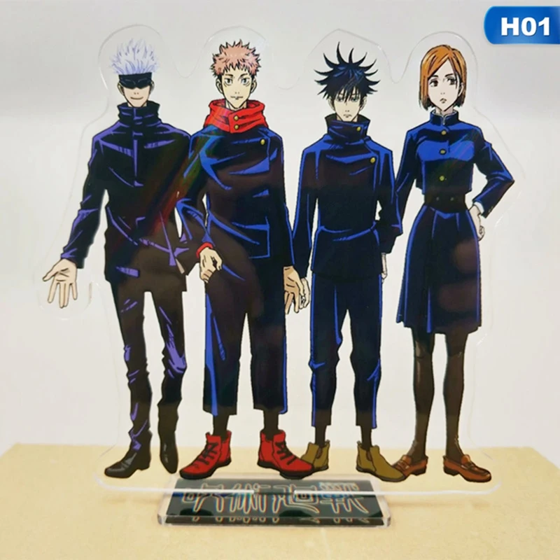 

Japan Anime Jujutsu Kaisen Acrylic Figure Stand Model Teenagers Figures Plate Holder Stand Model Plate Decor Gift