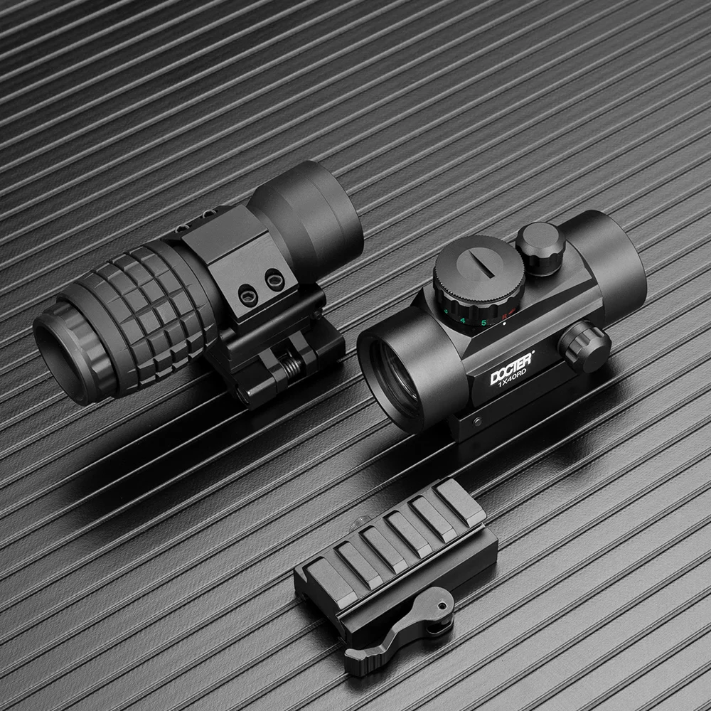 3x лупа голографический 1x40 зеленый точечный прицел тактический Красный охотничья