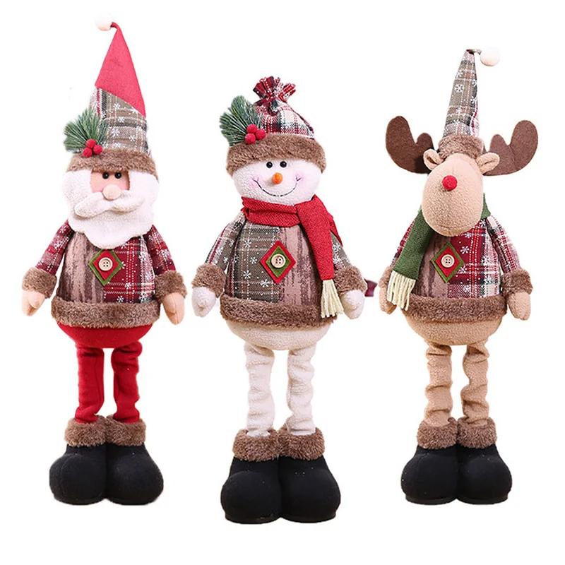 

Merry Christmas Decorations For Home Pendants Gift Xmas Noel Happy New Year Christmas Tree Craft Hanging Doll Ornaments