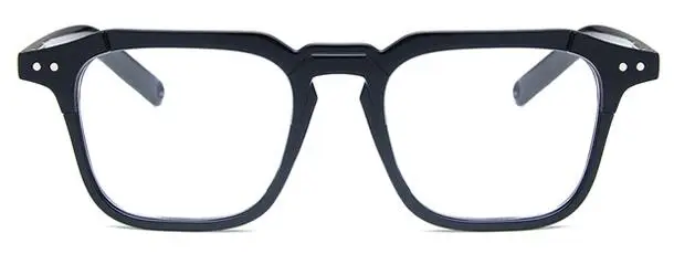 Anti Blue 2019l square Glasses Women Computer blue light blocking glasses Radiation Goggles Spectacles Eyeglasses Men - Цвет оправы: black