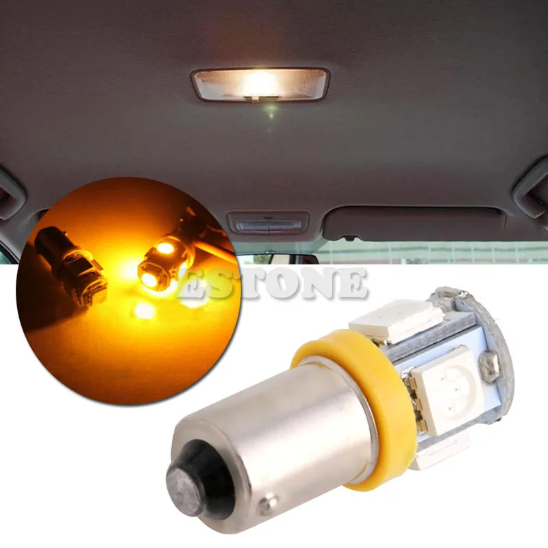 1 шт. Новый головной убор желтый супер яркий T11 BA9S 5050 SMD 5 светодиодный светильник