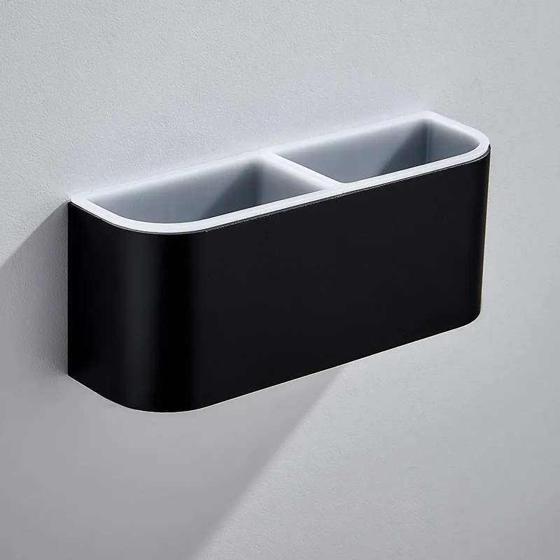 

Wall Mounted Aluminum Umbrella Storage Rack Wall Umbrella Black Clip Holder Racks Storage Hanger Organizer For Office Organizer