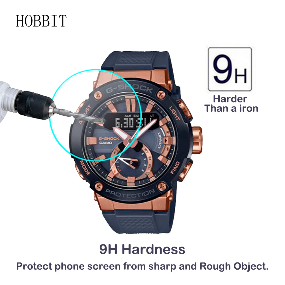 Закаленное стекло для часов Casio 2 упаковки 2.5D 9H прозрачное защиты экрана от