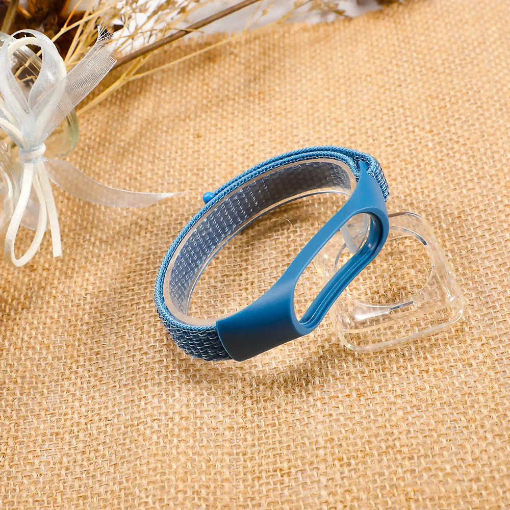 Pulseira mi band 4 ремешок для xiaomi mi band 4 3 спортивный нейлоновый ремешок для часов дышащий браслет ремешок для часов Смарт часы аксессуары 4