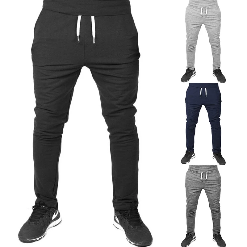 

New Muscle Fitness Pants Men's Long Pants Slim Running Fitness Pants