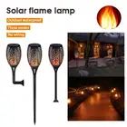 96LED Солнечная пламя фонарь светильник мерцание Водонепроницаемый декора сада ландшафтный светильник лужайки путь светильник ing фонарь на открытом воздухе на солнечных батареях