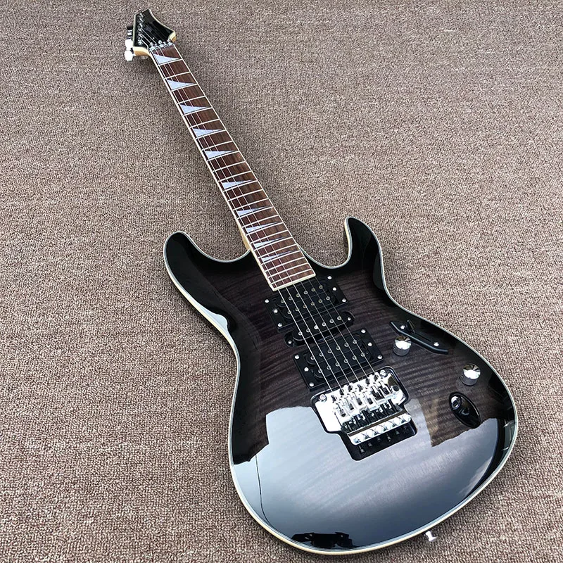 

2020 высокое качество Floyd-rose Электрогитара, серебряная аппаратная электрогитара, бесплатная доставка