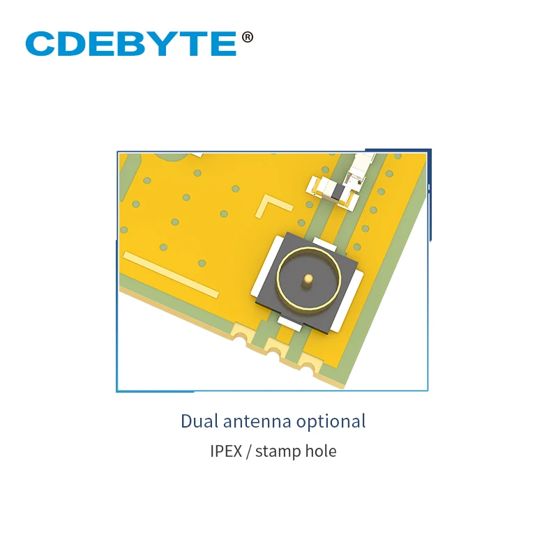 E43-900T13S3 UART 868 МГц 915 МГц 20 МВт IPX штамп антенна отверстия IoT uhf SMD беспроводной приемопередатчик и приемник RF модуль