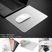 business metal aluminum mouse pad mat hard smooth magic thin double side waterproof fast suitable for office home macbook laptop