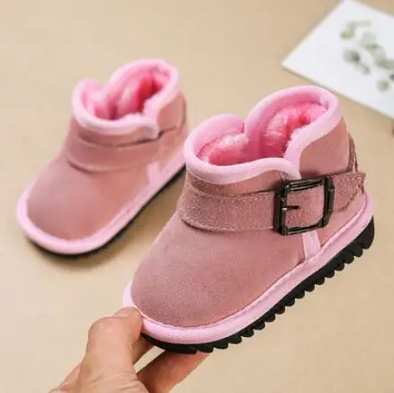 Теплая детская обувь для малышей зимние ботинки мужчин и женщин с мягкой
