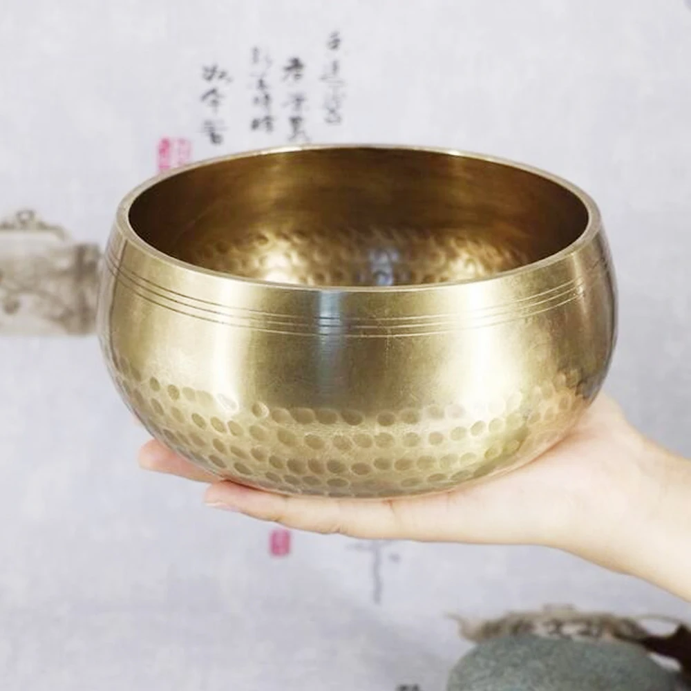 Тибетская чаша для пения ручной работы медитации|Колокольчики и звонки| |