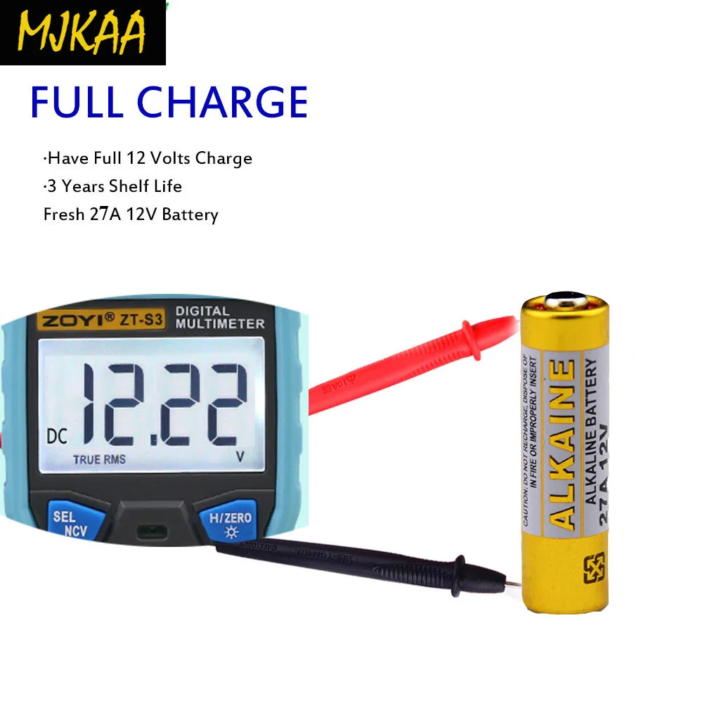 MJKAA 1Card 12v G27A GP27A A27 L828 V27GA EL812 EL-812 CA22 ALK27A A27BP for Doorbell Remote Control Dry Alkaline Battery | Электроника