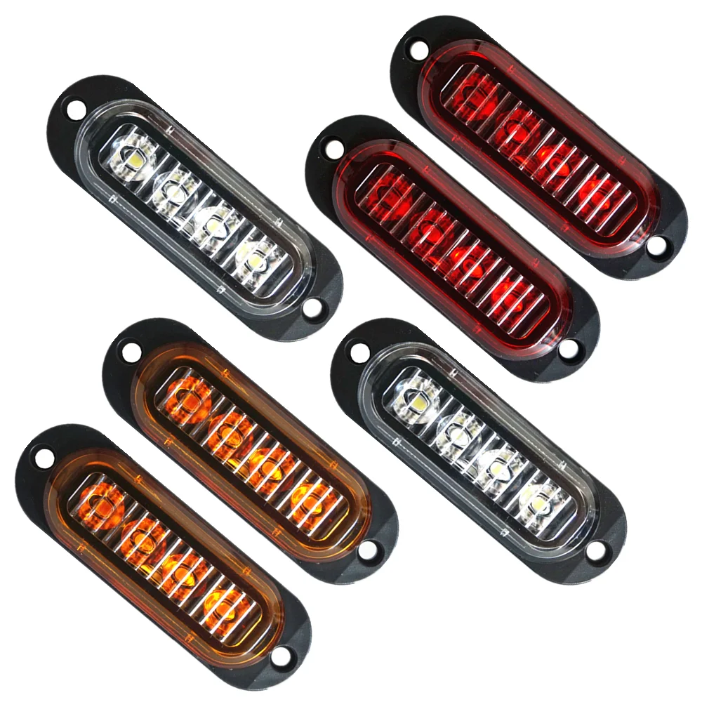Ультратонкий 4 светодиода s Автомобильный светодиодный габаритный фонарь