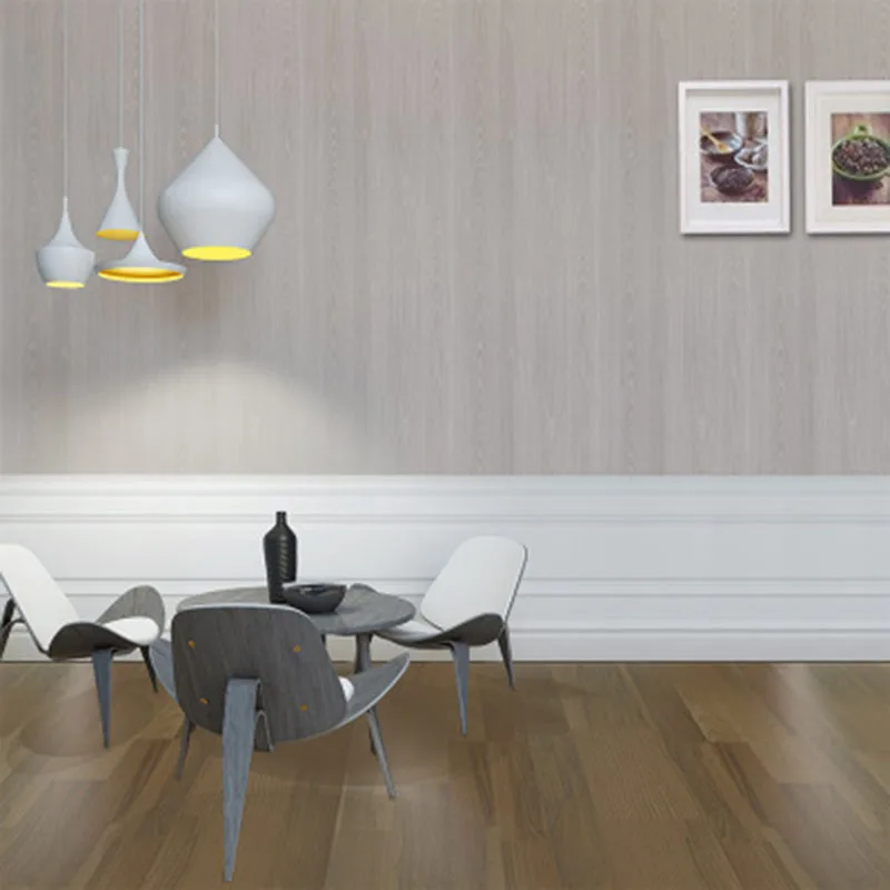 European style wood grain self-adhesive wallpaper Striped bedroom Wall Paper Bedroom Living Room Home Decor | Обустройство дома