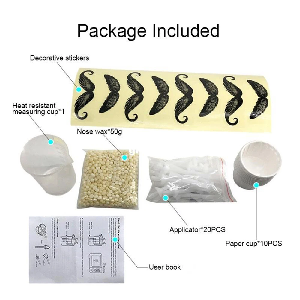 Восковый набор для удаления волос в носу портативный восковый косметический