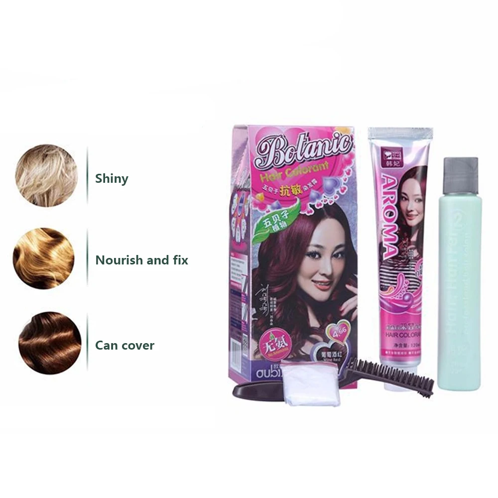 10 видов цветов полный богатый полуперманентный крем для волос Профессиональный