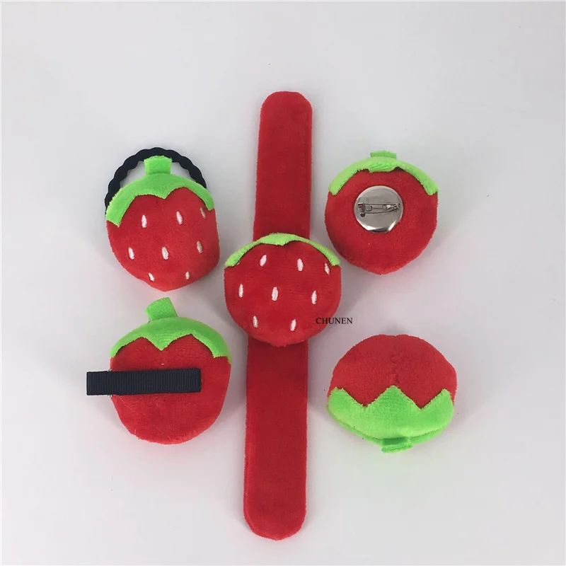 5 дизайнов прибл. 4 см Мягкие плюшевые игрушки в виде клубники маленькие