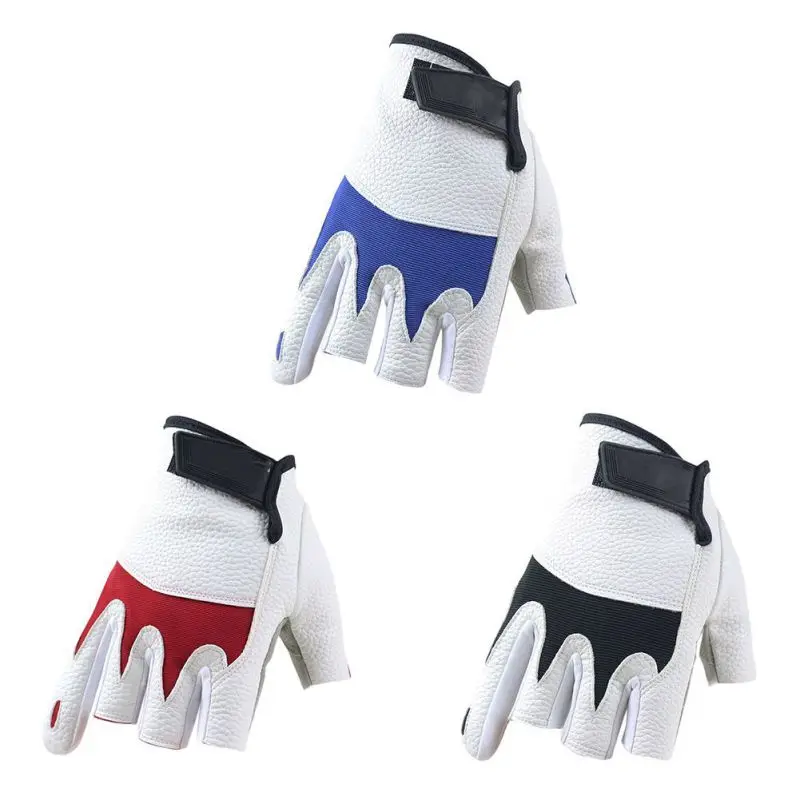 

1 Pair Fishing Gloves Fishing Protection Anti-slip Gloves Four Half Finger Hand Protector Professional Release Fish Gloves