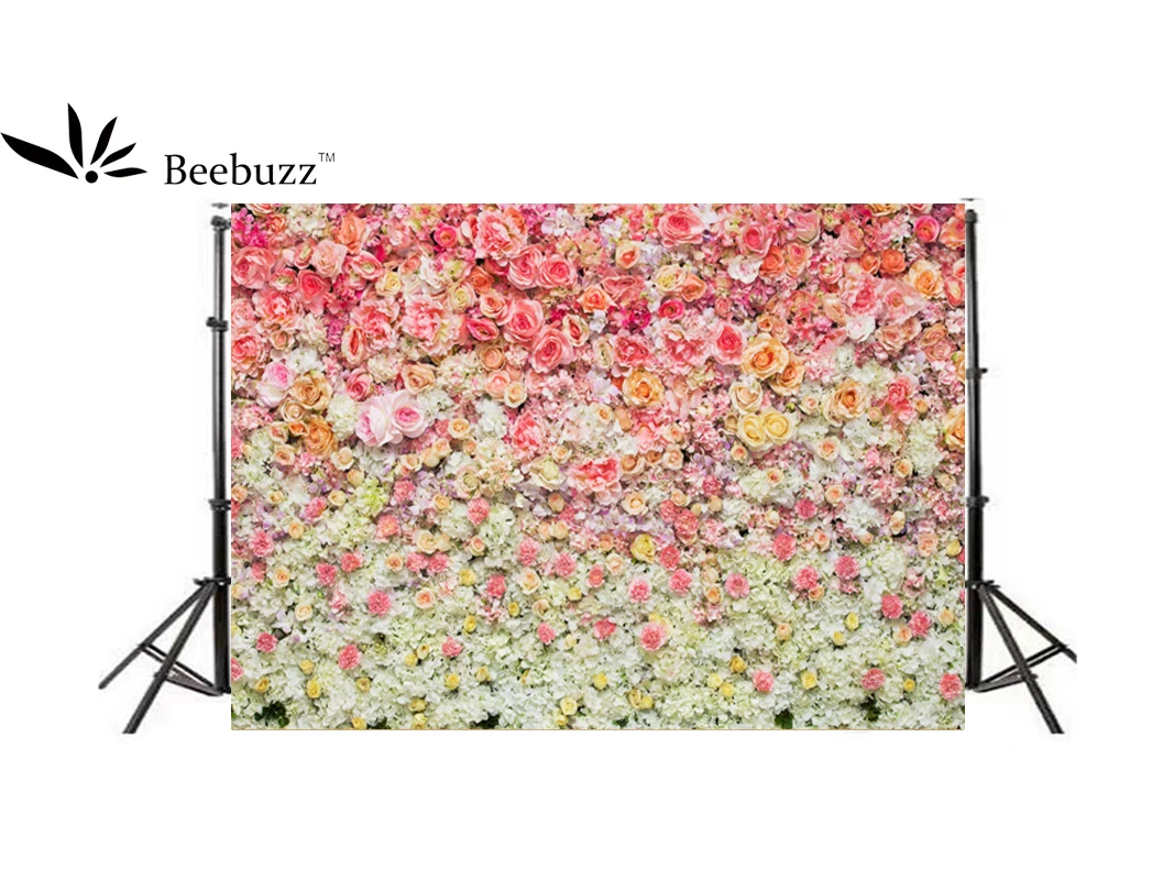 Beebuzz фото фон красный оранжевый цветы стены|Фон для фотосъёмки| |