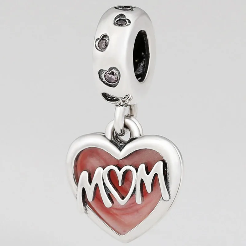 

2020 New 925 Sterling Silver Beautiful Fashion Mother's Love Pendant Fit Pandora Women Bracelet & Necklace Diy Jewelry
