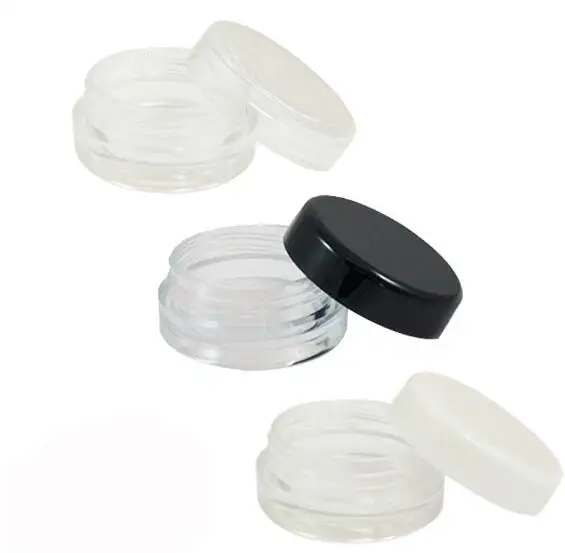 5 шт./лот маленькая пластиковая Косметическая банка 2 г 3 крем-бальзам для губ