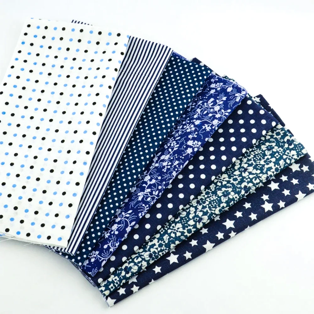 Booksew 7 шт. хлопчатобумажная простая ткань точки белые цветы стильные Поделки