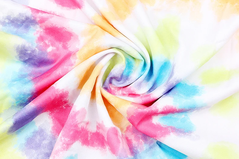 

Fashion Women's Shirt Top V-neck Slim Color Galaxy Tie-dyed Printed Long Sleeve T-shirt Casual Loose Sweatshirt Women Clothes