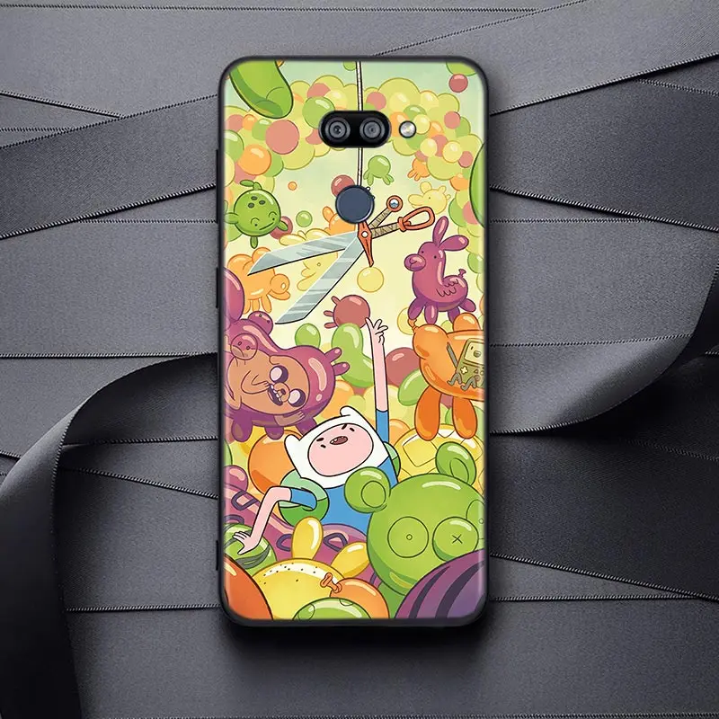 

Adventure Time For LG K22 K71 K61 K51S K41S K30 K20 K50S K40S Q60 V60 V50 V40 V35 V30 G8 ThinQ Black Phone Case