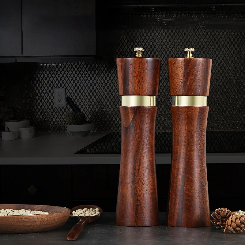 

Мельница для соли и перца, деревянные мельницы для перца, мельница для перца с сильными регулируемыми керамическими искусственными приспос...