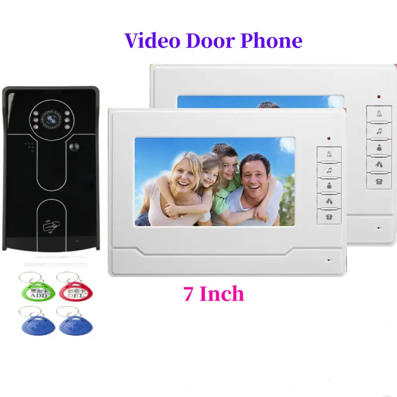7 дюймов видео входная дверь безопасности видеодомофон с технологией