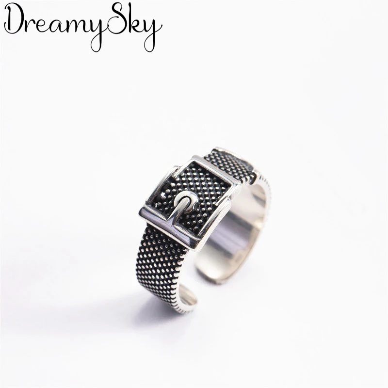 DreamySky,, настоящее 925 пробы, серебряный пояс, кольца для женщин, большие античные кольца, ювелирные изделия на палец, высокое качество