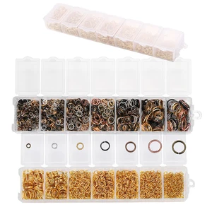 1370PCS/Set 3 4 5 6 7 8 10 Mm Open Jump Ring Connectors DIY for Necklace Bracelect Jewelry Making Kits Finding Supplies Sets