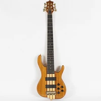 brand new of high quality 6 strings electric bass electric guitar neck through body with five layer synthetic free shipping