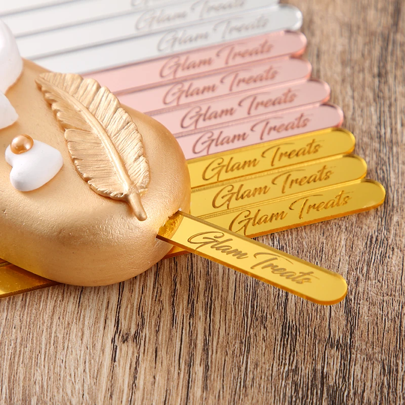 

Personalized names Acrylic Ice Cream sticks, Custom Popsicle Sticks,Birthday,Cumpleanos,Baby Shower