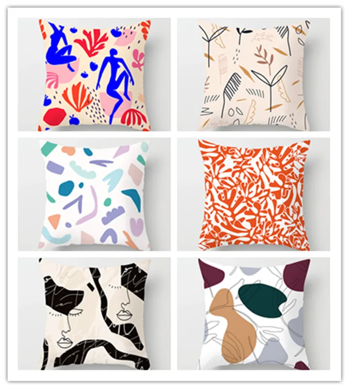 Наволочка для подушки с геометрическим рисунком декоративный полиэстеровый