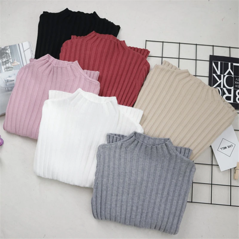 Winter Women Knitted Solid Sweater And Pullovers O-Neck Casual Vintage Sueter Mujer Tops Long Sleeve Ladies Sweet Korean Jumper | Женская