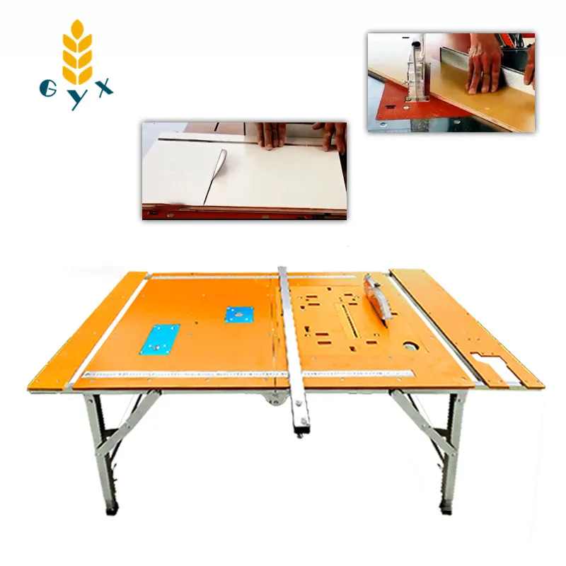 

Полностью электрическая панель Складная пила стол для деревообработки Многофункциональный портативный декоративный раздвижной стол пила