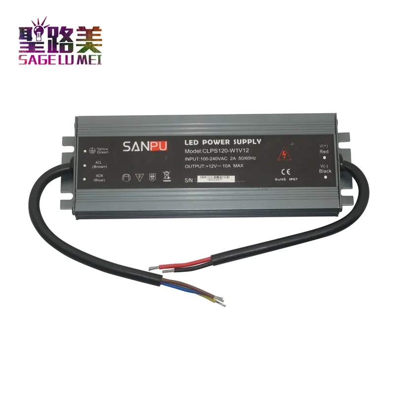 Ультра тонкий водонепроницаемый Светодиодный источник питания на открытом