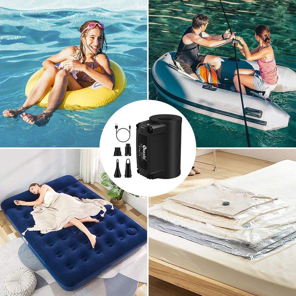 Электрический воздушный насос Reesibi BP6 вакуумный портативный Быстрый Насос для