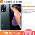 Оригинальный смартфон Xiaomi Redmi Note 11 Pro, 128256 ГБ, размер 920, 8 ядер, 5160 мАч, аккумулятор, 67 Вт, быстрая зарядка, камера 108 МП