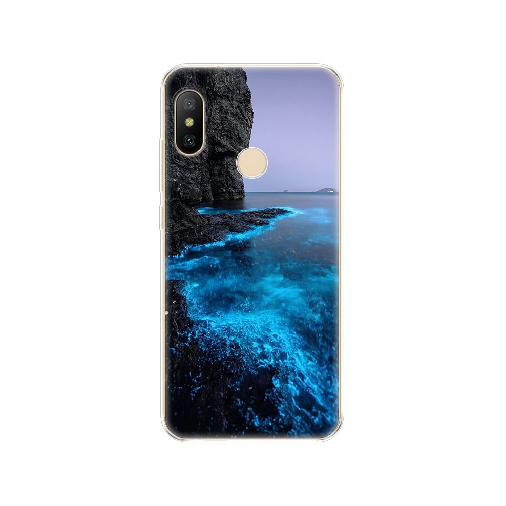 Чехол для Xiaomi MI A2 LITE силиконовый мягкий ТПУ чехол-накладка Xiomi полная Защита