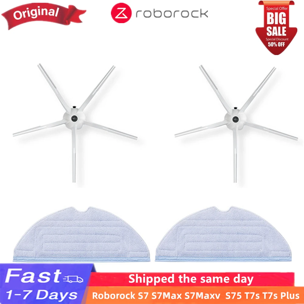 

Оригинальный аксессуар, основная боковая щетка, Швабра, тканевый резервуар для воды, пылесборник, HEPA-фильтр, база для зарядки для новой Roborock ...