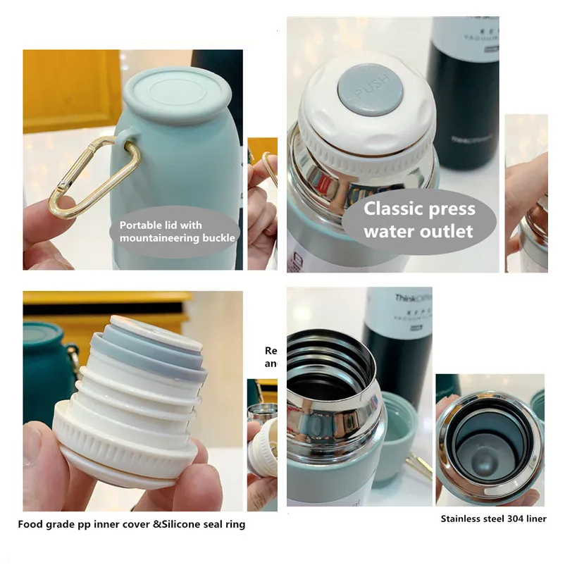 Не содержит Бисфенол А 500 мл Классический 304 термос из нержавеющей стали с