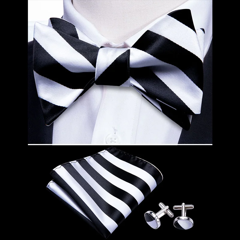 Мужской галстук бабочка белый бабочка|Мужские галстуки и носовые платки| |