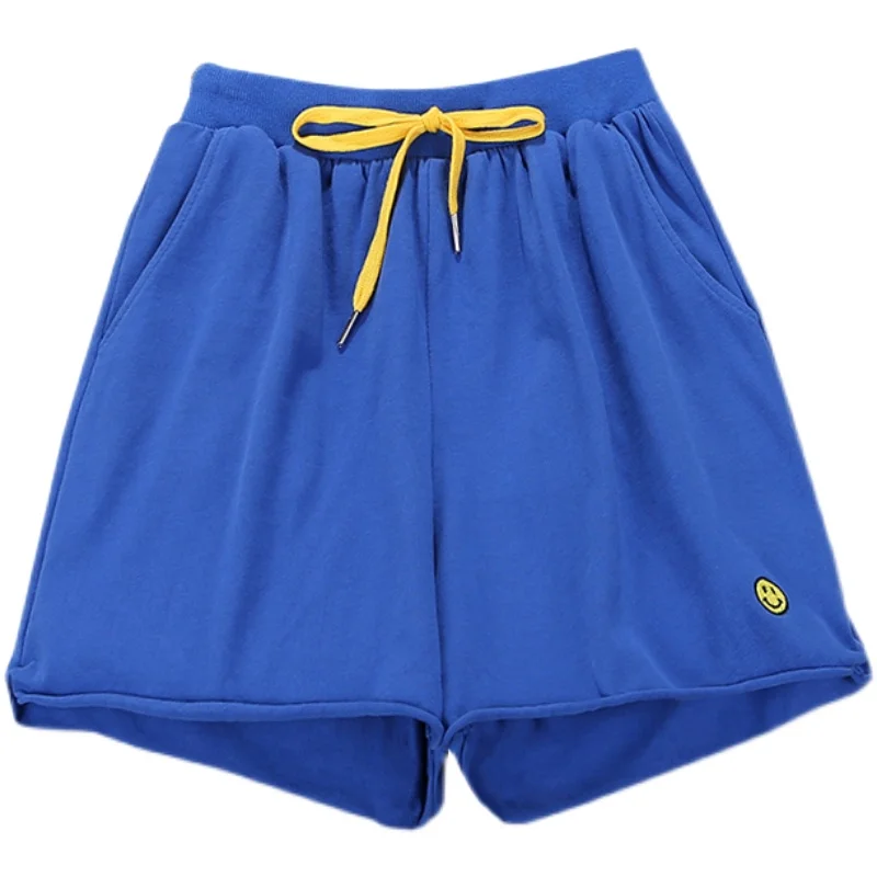 

Women's Summer New High Waist Shorts Women's Loose And Versatile Fashion Casual Wide Leg Shorts Female Black Sports Clothing