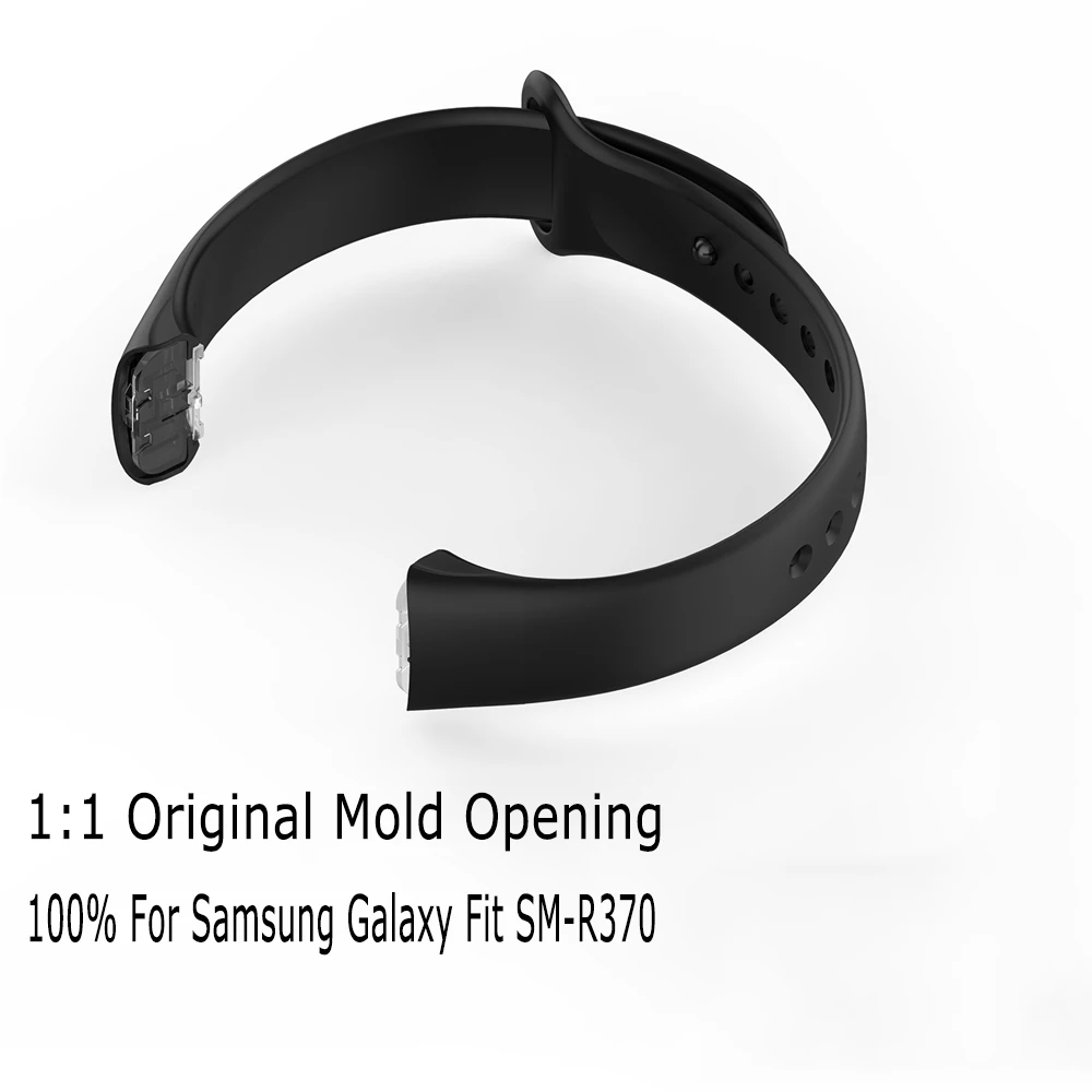 Спортивный мягкий силиконовый ремешок Hangrui для наручных часов Samsung Galaxy Fit SM R370